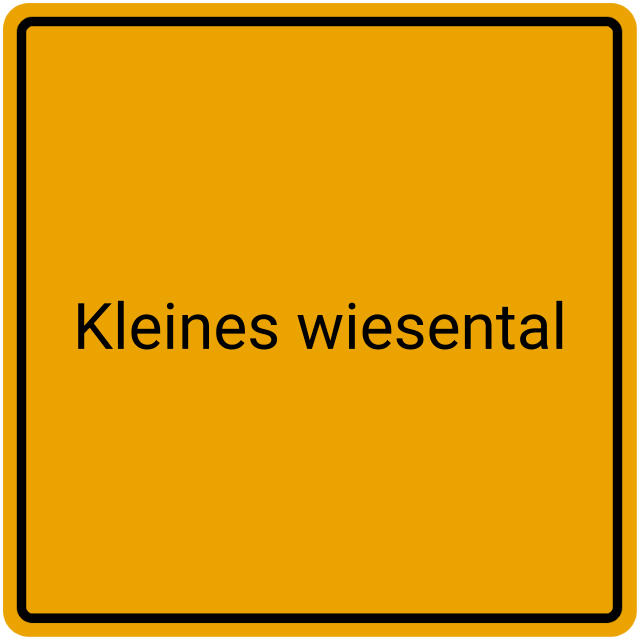 Meldebestätigung Kleines Wiesental